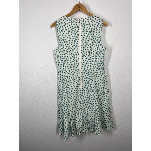 Rebecca Taylor Emerald Daisy Print Ruffle Hem Dress - Picture 6 of 6